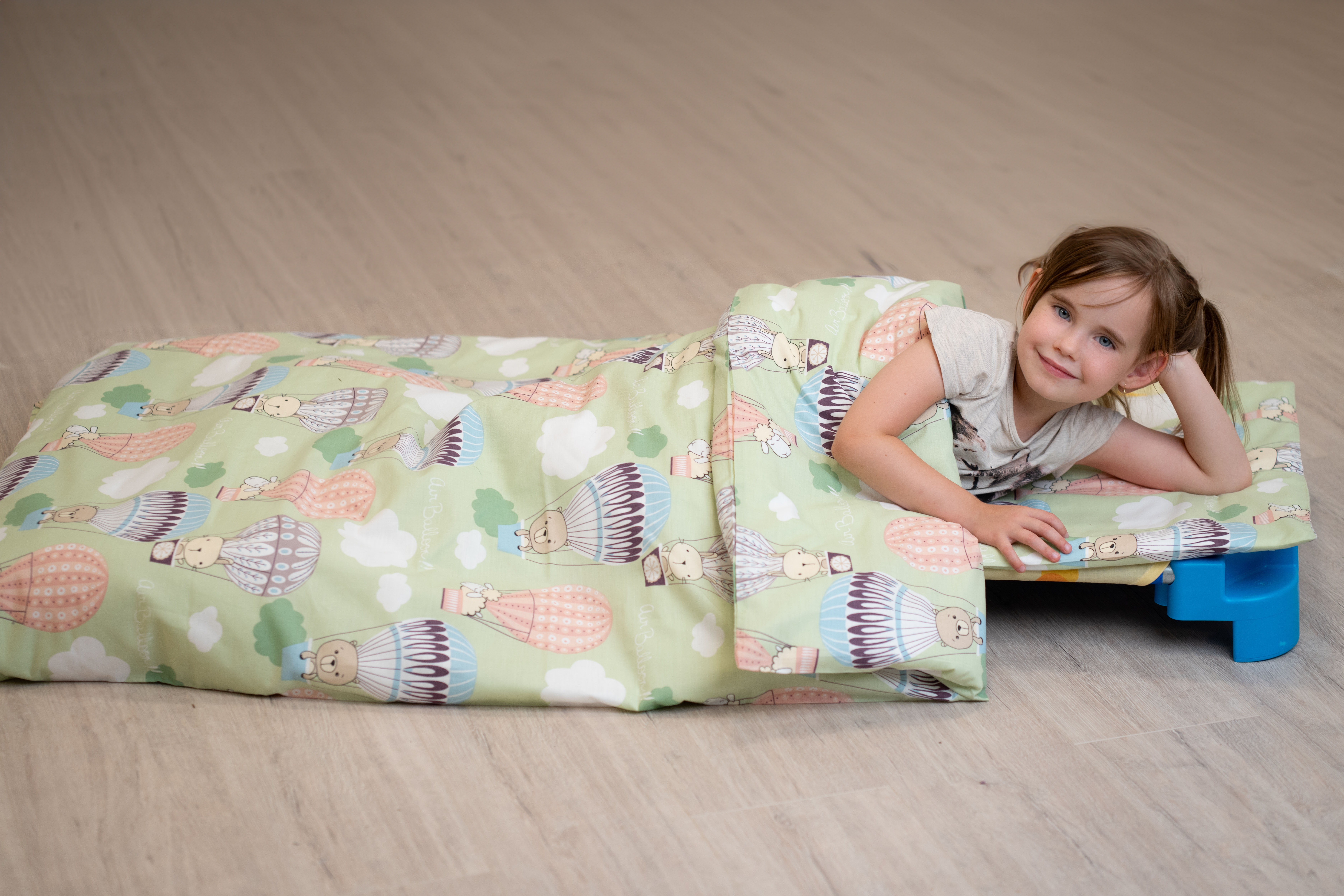 Ágyneműhuzat szett - hőlégballonos, zipzáros